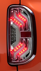 METEO（メテオ）SUZUKI HUSTLER（スズキ　ハスラー） / MAZDA FLAIR CROSSOVER（マツダ　フレア クロスオーバー） 専用LEDテールランプ　点灯イメージ　ブレーキ