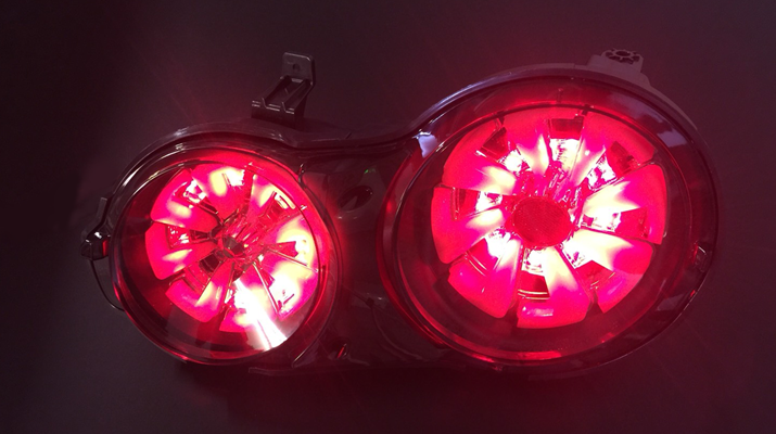 METEO（メテオ）SUZUKI HUSTLER（スズキ　ハスラー） / MAZDA FLAIR CROSSOVER（マツダ　フレア クロスオーバー） 専用LEDテールランプ　点灯イメージ　スモール