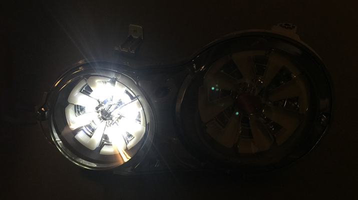 METEO（メテオ）SUZUKI HUSTLER（スズキ　ハスラー） / MAZDA FLAIR CROSSOVER（マツダ　フレア クロスオーバー） 専用LEDテールランプ　点灯イメージ　ブレーキ