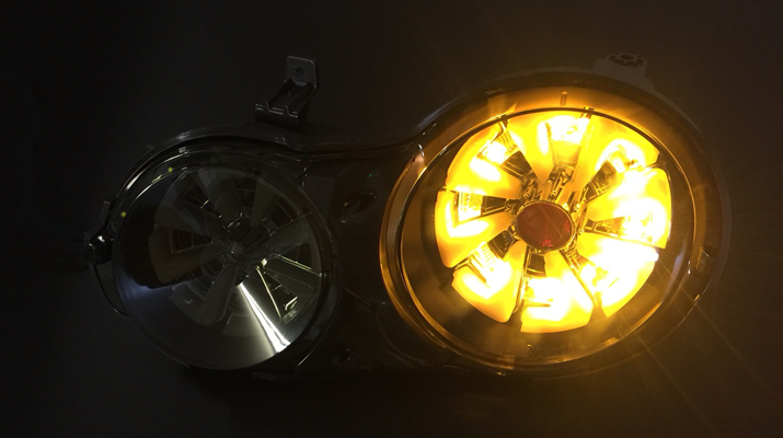 METEO（メテオ）SUZUKI HUSTLER（スズキ　ハスラー） / MAZDA FLAIR CROSSOVER（マツダ　フレア クロスオーバー） 専用LEDテールランプ　点灯イメージ　ウインカー
